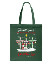 Load image into Gallery viewer, Savior Christ The Lord Gift For Christmas Gift T-Shirt Basketweave Tote Bag