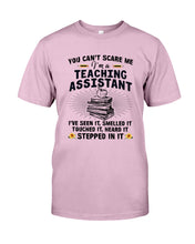 Load image into Gallery viewer, Teaching Assistant Stepped In It Quote T-Shirt Guys Tee