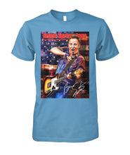 Load image into Gallery viewer, Bruce Springteen Gift For Guitar Fans Black T-Shirt Guys Tee