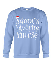 Load image into Gallery viewer, Santa's Favorite Nurse Sweatshirt