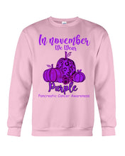 Load image into Gallery viewer, November We Wear Pancreatic Cancer Awareness T-Shirt Sweatshirt