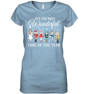 Ballet - Nutcracker Most Beautiful Time Of Year Black T-Shirt Ladies V-Neck