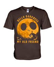 Load image into Gallery viewer, Darkness My Old Friend Halloween T-Shirt Guys V-Neck