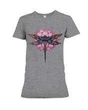 Load image into Gallery viewer, Let It Be Dragonfly Lotus Ladies Tee