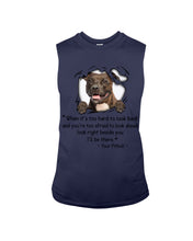 Load image into Gallery viewer, Pitbull I'll Be There Gift For Dog Lovers T-Shirt Unisex Long Sleeve