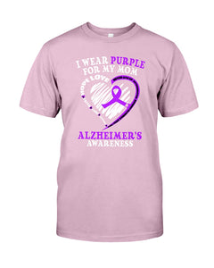 Alzheimer Awareness Daughter For Mom T-Shirt Guys Tee