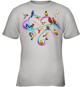 Bird Colorful Infinity Sign Youth Tee