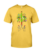 Load image into Gallery viewer, Merry Christmas Funny Dancing Skeleton Guys Tee