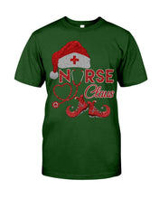 Load image into Gallery viewer, Merry Christmas Nurse Claus Black T-Shirt Guys Tee