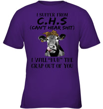 Load image into Gallery viewer, I Suffer From C.S.H Cows Lovers T-Shirt Youth Tee