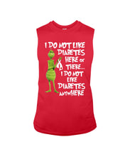 Load image into Gallery viewer, Grinch Funny Quote Don't Like Diabetes Christmas Tee Unisex Long Sleeve