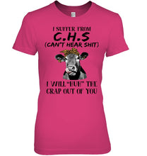 Load image into Gallery viewer, I Suffer From C.S.H Cows Lovers T-Shirt Ladies Tee