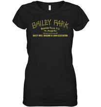 Load image into Gallery viewer, Bailey Park Bedfork Falls Ny Quote Name T-Shirt Ladies V-Neck