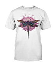 Load image into Gallery viewer, Let It Be Dragonfly Lotus Ladies Flowy Tank