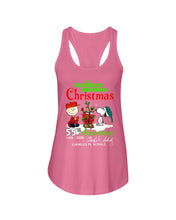 Load image into Gallery viewer, 55Th Anniversary A Charlie Brown Christmas Black T-Shirt Ladies Flowy Tank