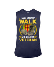 Load image into Gallery viewer, Walked The Walk Vietnam Veteran T-Shirt Unisex Long Sleeve