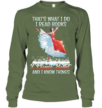 Load image into Gallery viewer, Girl Loves Reading Book And Dance Ballet Gift For Girls T-Shirt Unisex Long Sleeve