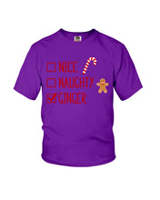 Load image into Gallery viewer, Nice Naughty Ginger Redhead T Shirt Youth Tee