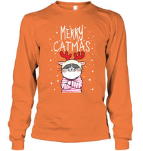 Load image into Gallery viewer, Funny Merry Catmas Christmas Gift Shirt Unisex Long Sleeve