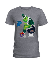 Load image into Gallery viewer, Grinch Green Bay Packers Funny Tee Ladies Tee