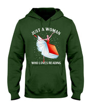 Load image into Gallery viewer, Just A Woman Loves Dancing And Reading Books Hoodie