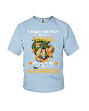 Load image into Gallery viewer, Dragon Ball Angel Daughter Black T-Shirt Youth Tee
