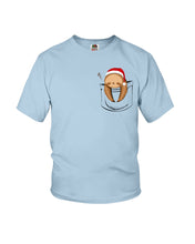 Load image into Gallery viewer, Pocket Slothmas Christmas Gift Funny T-Shirt Youth Tee