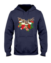 Load image into Gallery viewer, Yorkies In The Socks For Yorkie Lovers Christmas Gift Hoodie