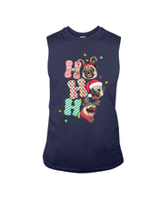 Load image into Gallery viewer, Pug Lover Christmas Hohoho Funny T-Shirt Unisex Long Sleeve