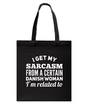 Load image into Gallery viewer, Danish Sarcasm Inherited Women Basketweave Tote Bag