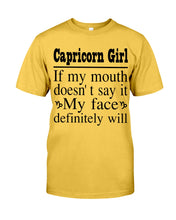 Load image into Gallery viewer, Zodiac- Capricorn Girl If My Month Doesn't Say Guys Tee