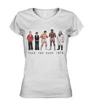 Load image into Gallery viewer, Take Your Back 1976 Ladies V-Neck