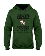 Load image into Gallery viewer, Redhead Unicorn Gift For Fans Funny T-Shirt Hoodie