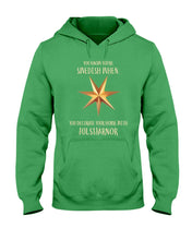 Load image into Gallery viewer, Christmas Star Swedish Julstarnor Black T-Shirt Hoodie