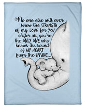 Load image into Gallery viewer, Elephant Cute Gift For Family Tee Fleece Blanket