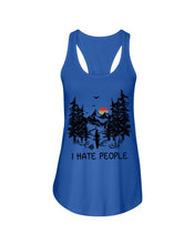 Load image into Gallery viewer, I Hate People Printing T-Shirt Ladies Flowy Tank