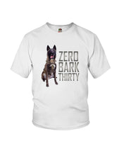 Load image into Gallery viewer, K9 Dog Hero Zero Bark Thirty Youth Tee