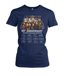 50Th Anniversary Outlander Gift For Fans Black T-Shirt Ladies Tee