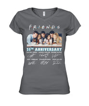 Load image into Gallery viewer, Friends 25Th Annivesary F.R.I.E.N.D.S Custom T-Shirt Ladies V-Neck