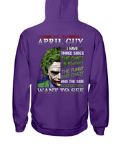 Load image into Gallery viewer, April Guy Joker Quiet Sweet Funny Crazy Black T-Shirt Hoodie