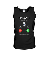 Load image into Gallery viewer, Finland Is Calling Funny Elf Christmas T-Shirt Unisex Tank Top