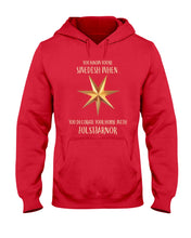 Load image into Gallery viewer, Christmas Star Swedish Julstarnor Black T-Shirt Hoodie