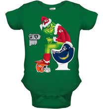 Load image into Gallery viewer, Funny Grinch Kansas Chief Christmas Gift Tee Baby Onesie