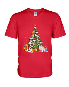 Jack Russell Christmas Gift For Christmas T-Shirt Guys V-Neck