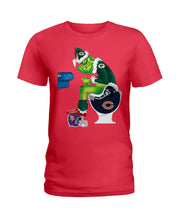 Load image into Gallery viewer, Grinch Green Bay Packers Funny Tee Ladies Tee