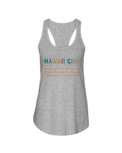 Load image into Gallery viewer, Hawaii Girl Knows More Than She Says Funny T-Shirt Ladies Flowy Tank
