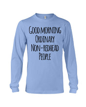 Load image into Gallery viewer, Redhead Good Morning White Mug Unisex Long Sleeve
