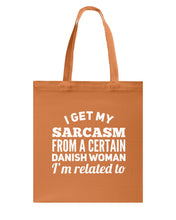Load image into Gallery viewer, Danish Sarcasm Inherited Women Basketweave Tote Bag