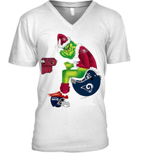 Load image into Gallery viewer, Funny Grinch San Francisco 49Ers Christmas Gift Tee Guys V-Neck