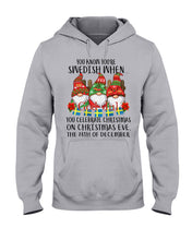 Load image into Gallery viewer, Swedish Christmas Gnome Cute Gift Tee Hoodie